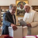 UN chief hails Pope Francis as ‘a transcendent voice for peace’